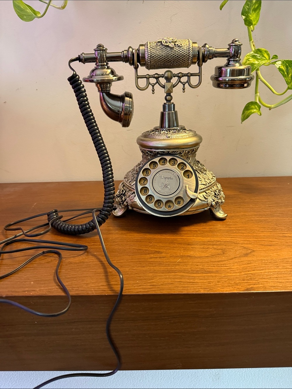 TelPal Retro Vintage Telephone, Bronze Antique Style Landline Home Phone, Dec...